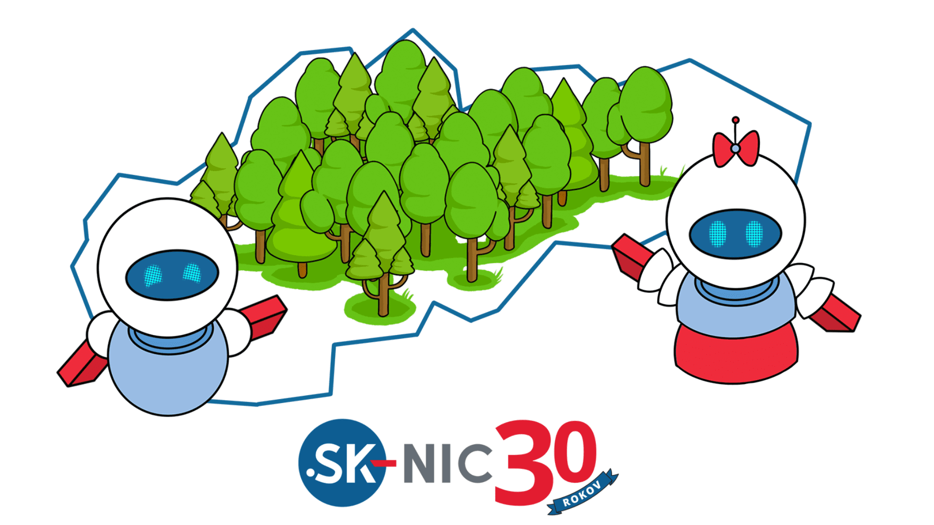 logo SK-NIC stromy